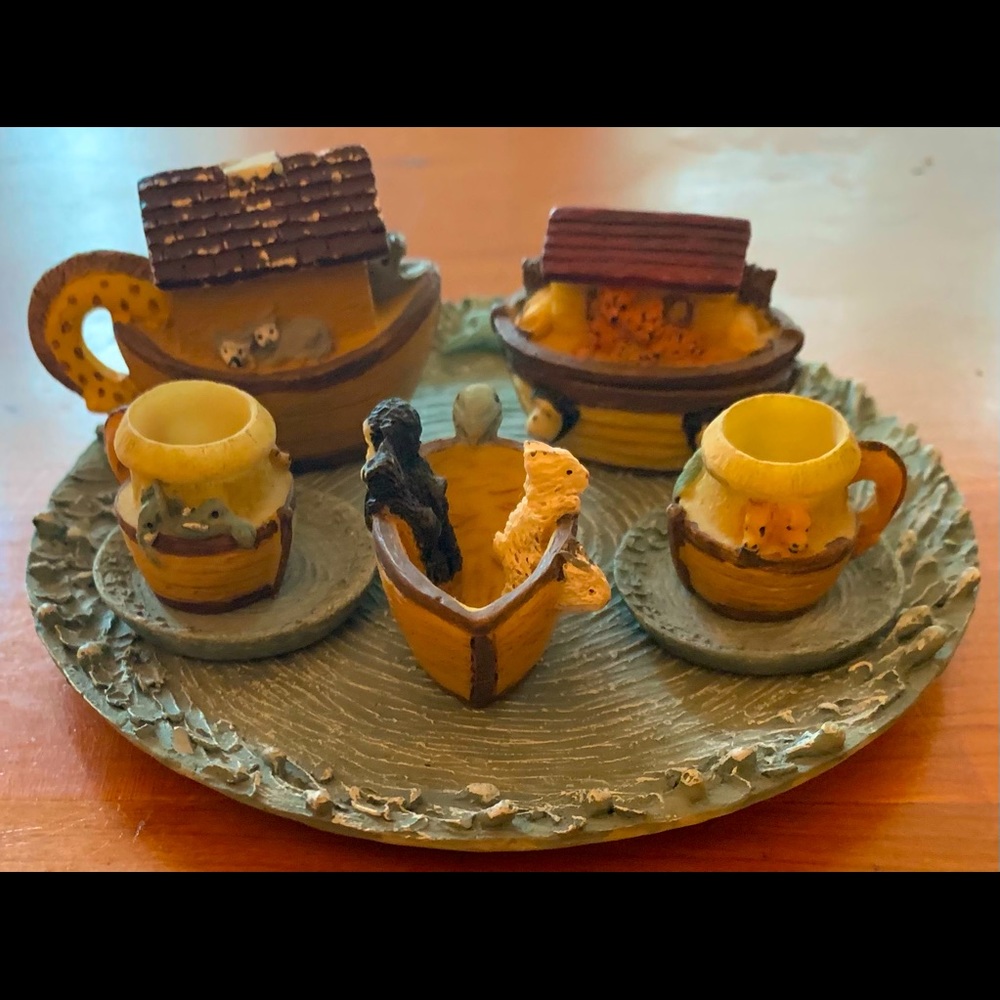 Miniature Noah’s Ark Tea Set.